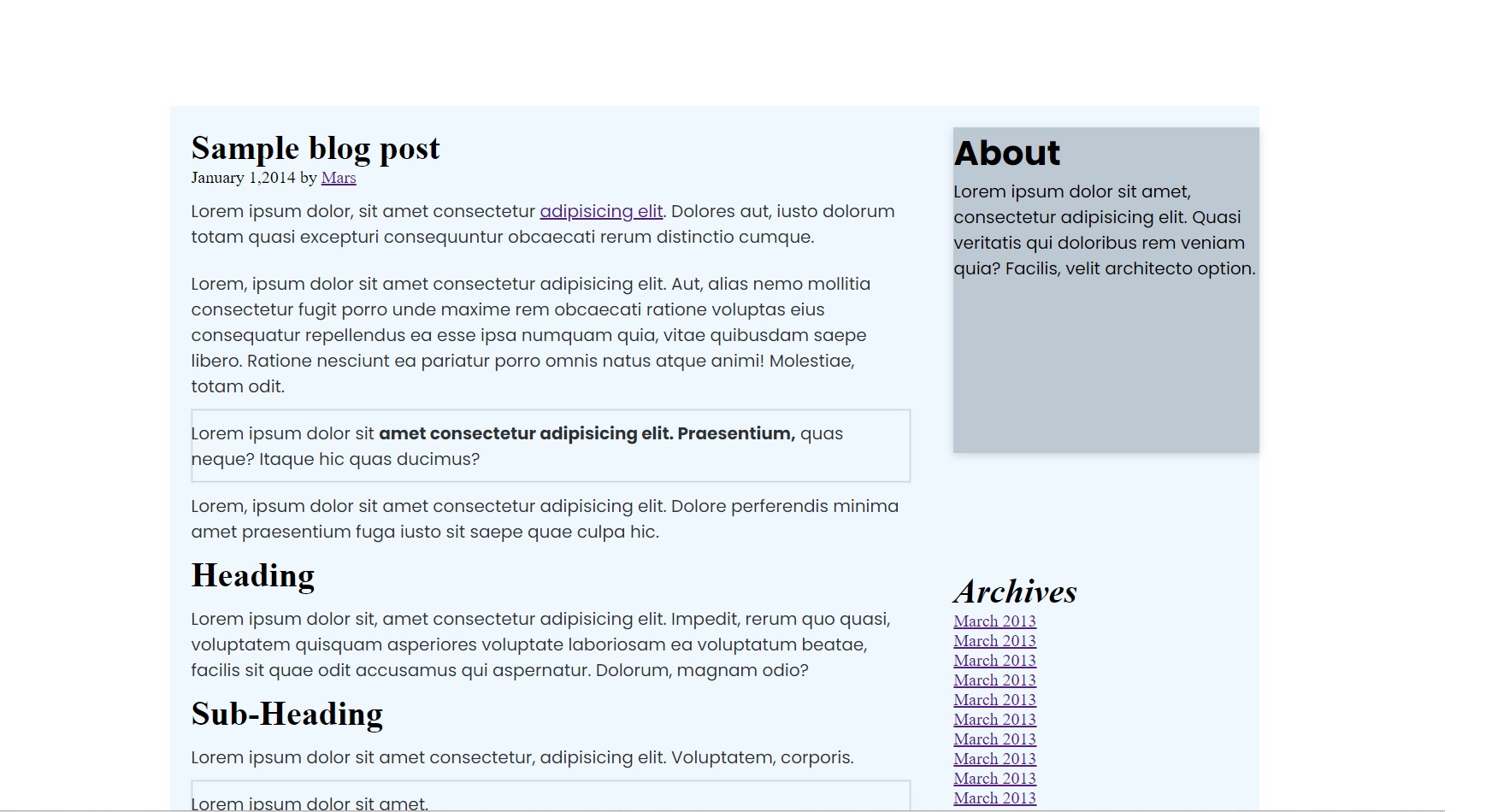 GitHub - Mohammedaslaan/Blog-Post-Website: Hyperlink two page blog post ...