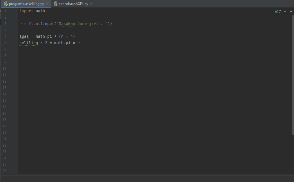 GitHub - Axeldanovan/lab2: menghitung luas dan keliling lingkaran ...