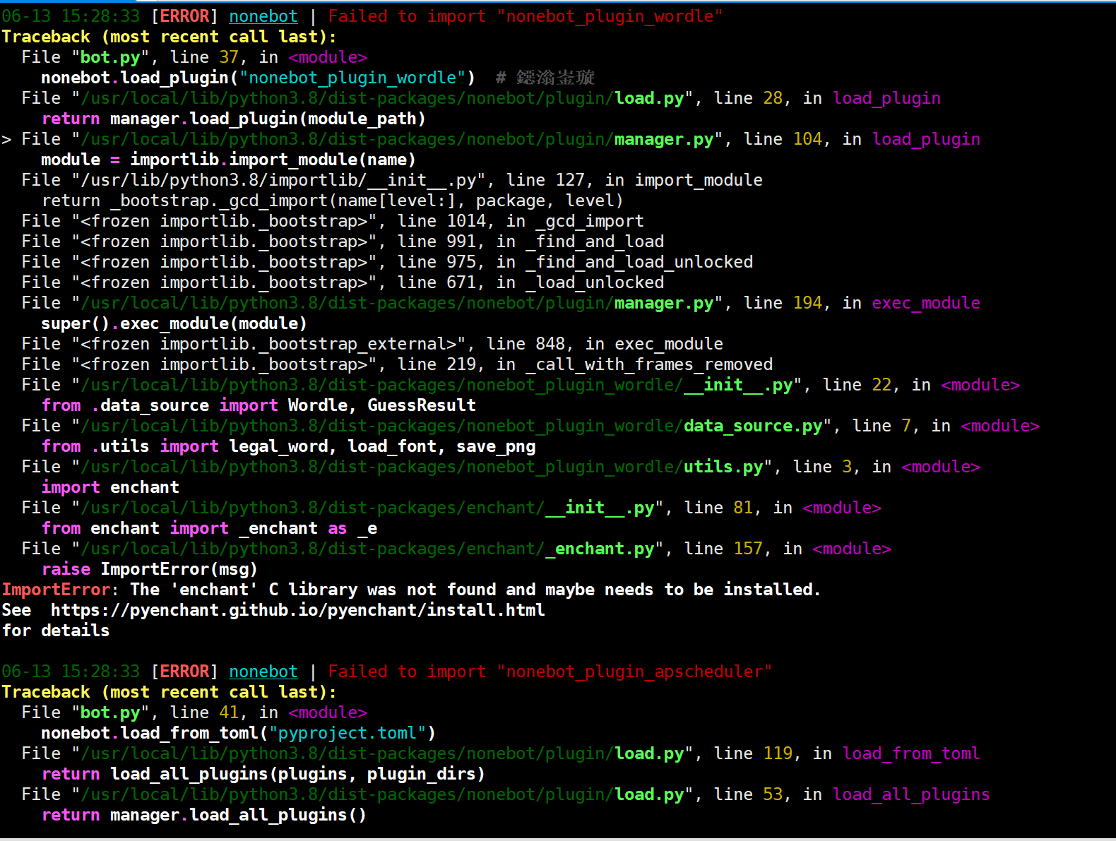 插件加载错误 · Issue #6 · noneplugin/nonebot-plugin-wordle · GitHub