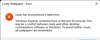 lively crashes when I try to turn up/down or mute audio using laptops ...