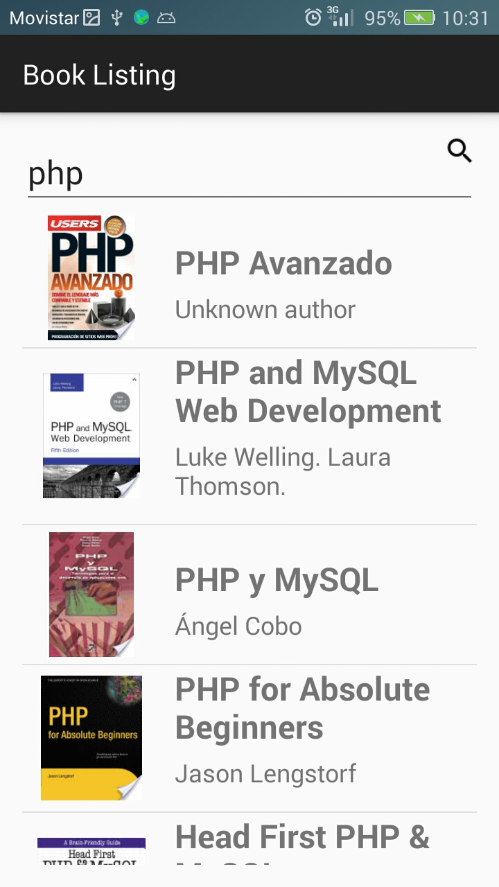 GitHub - sgomezp/BookListing