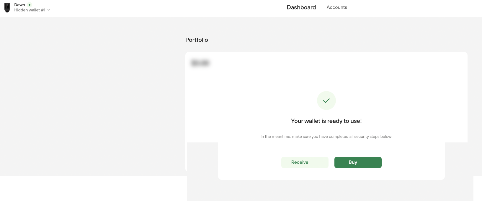 Add buy CTA to brand new passphrased wallet empty state · Issue 6144