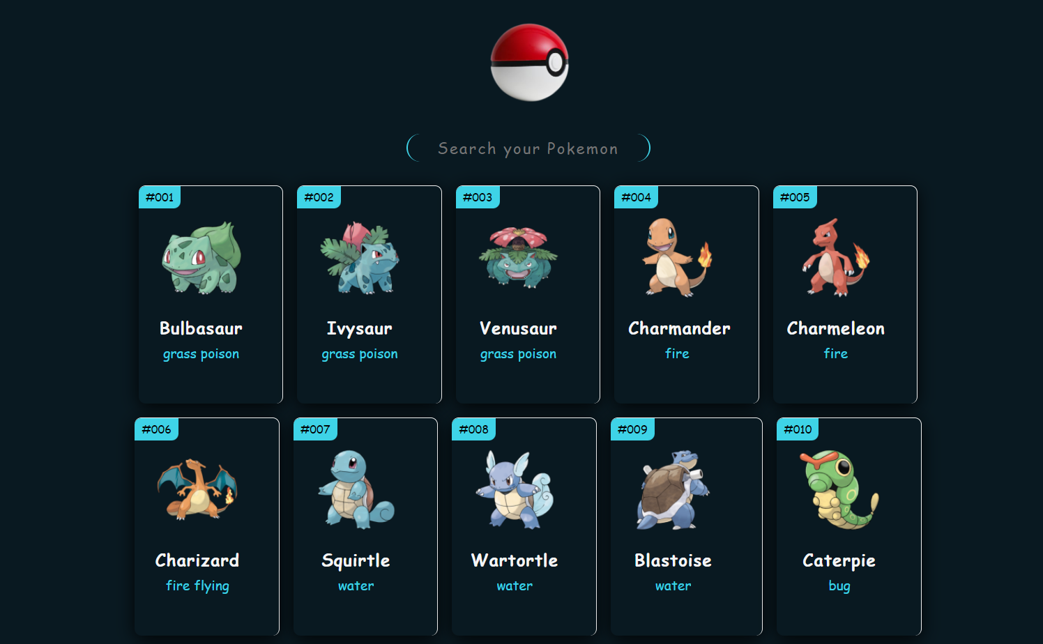 GitHub - Mihir9702/pokedex: learning how to use API's