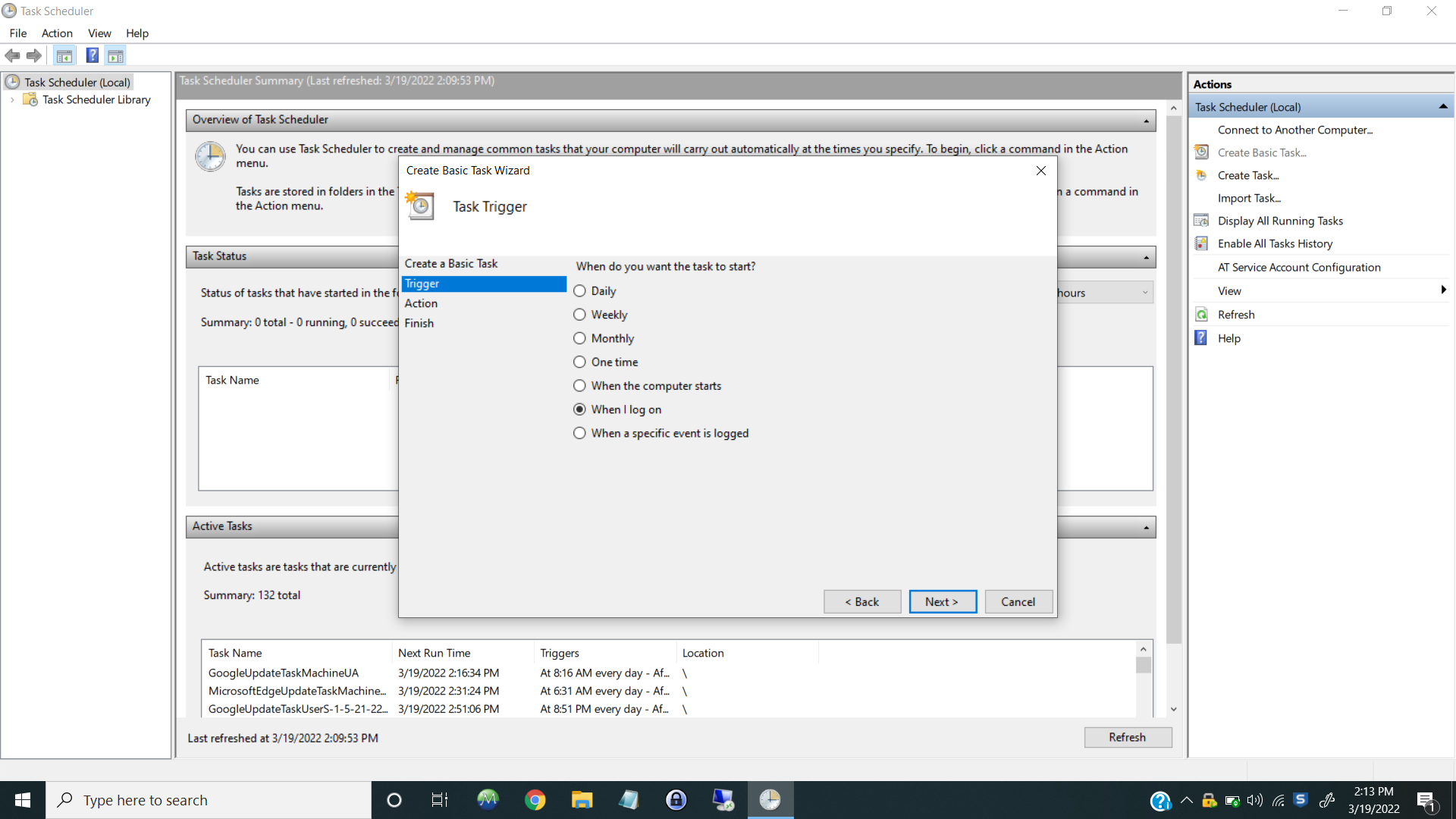 Adding a python file as a task to run on startup · GitHub