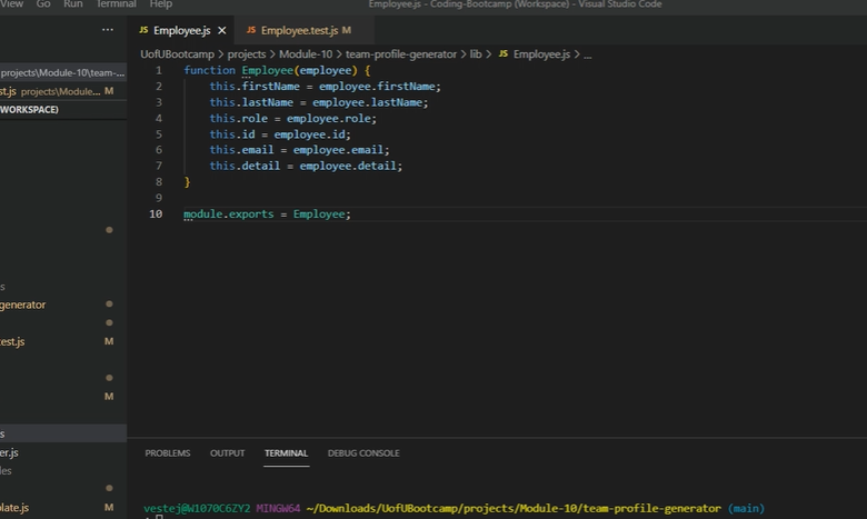 GitHub - jvesterfelt/team-profile-generator: A simple node.js ...