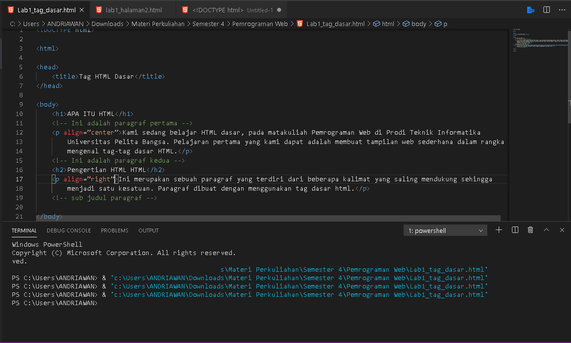 GitHub - Andriawan1/Lab1Web