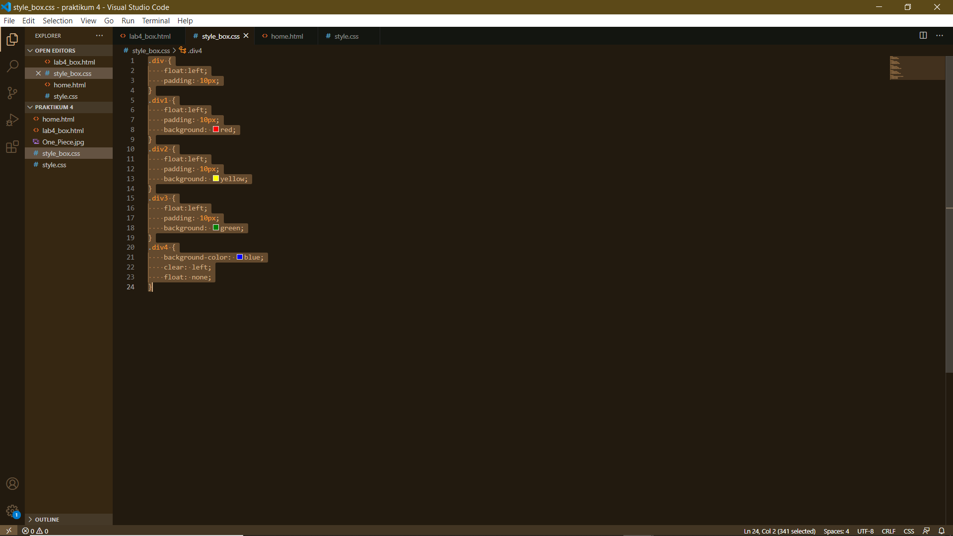 GitHub - alfinnuris/Lab4Web: Menambahkan Layout About dan Contact