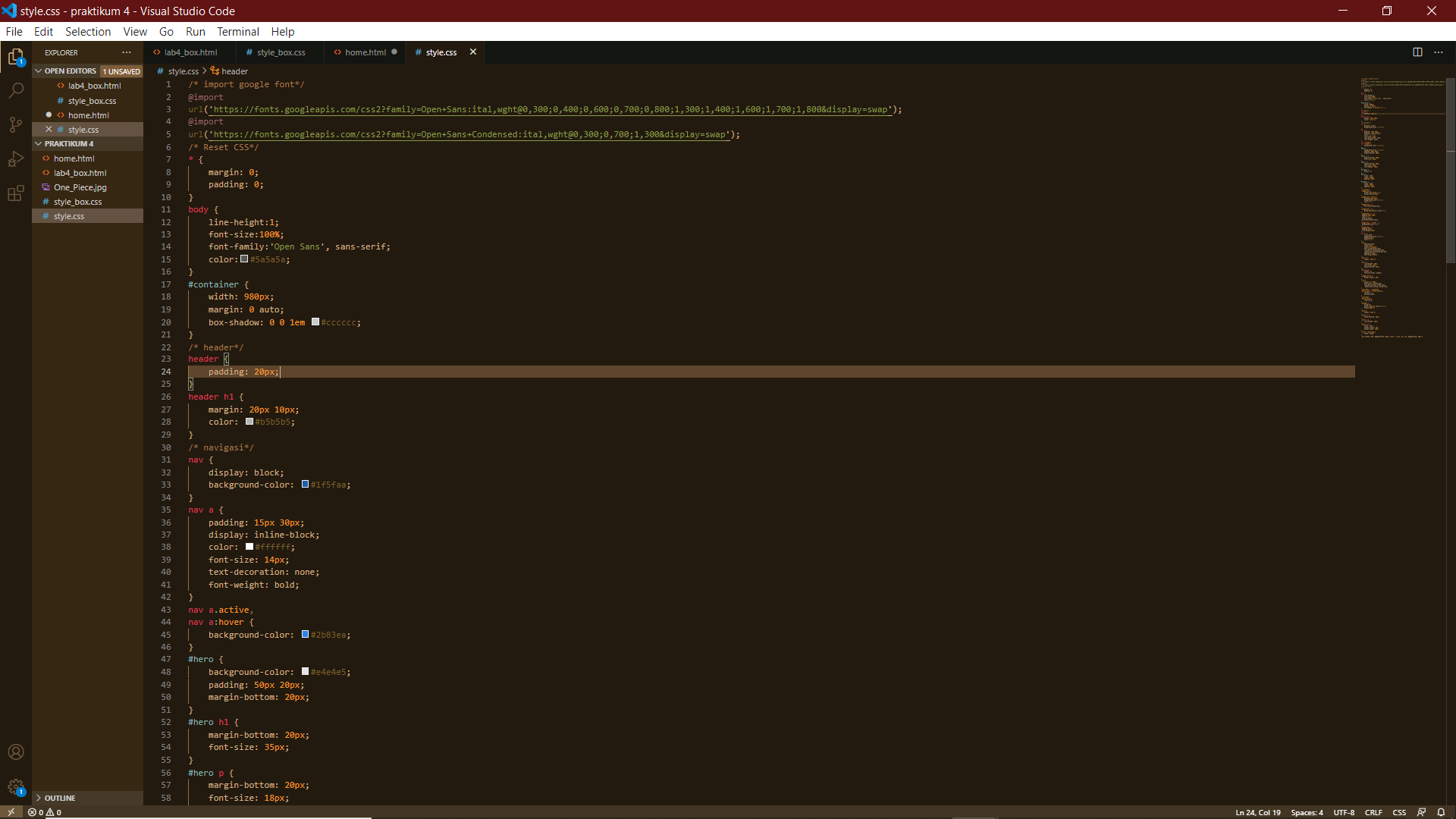 GitHub - alfinnuris/Lab4Web: Menambahkan Layout About dan Contact