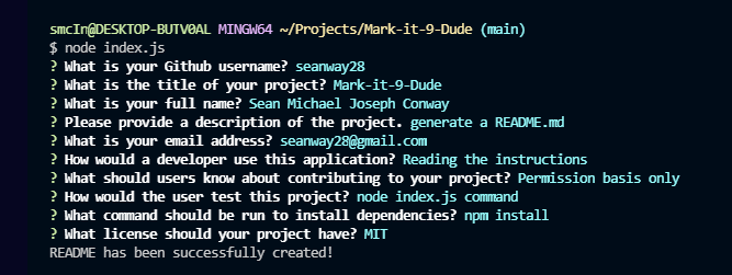 GitHub - seanway28/Mark-it-9: A README Generator