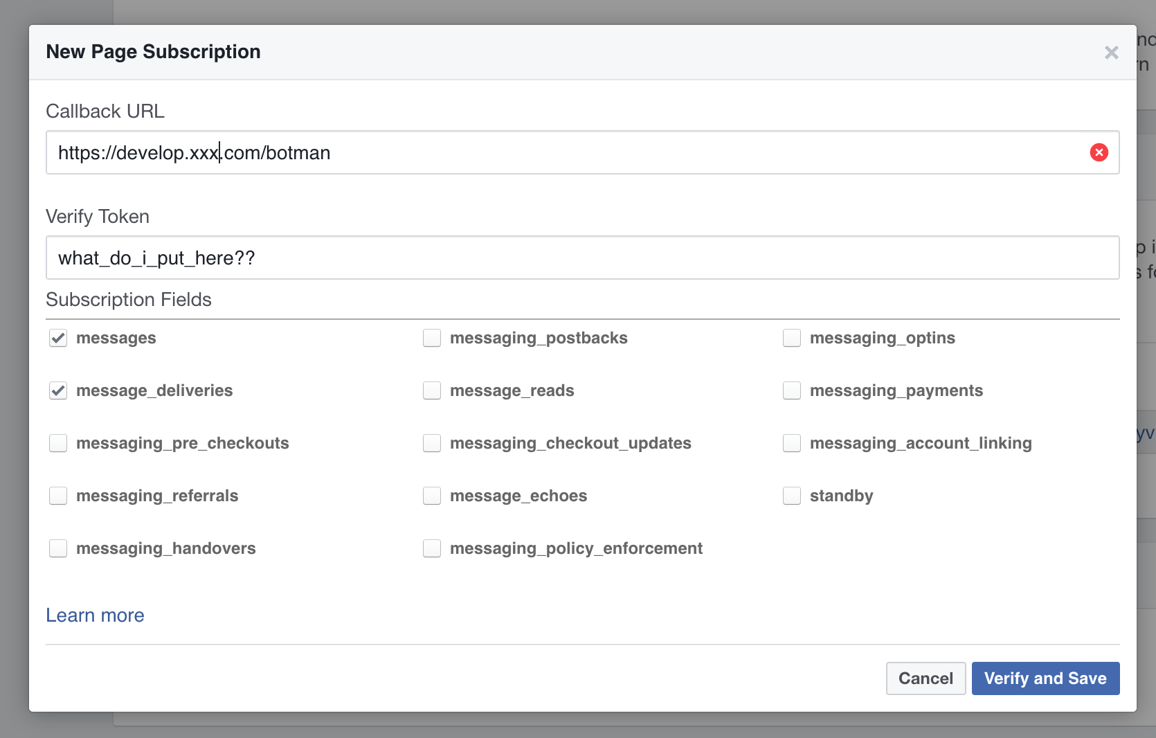 facebook verify token.. what does it mean? · Issue #550 · botman/botman