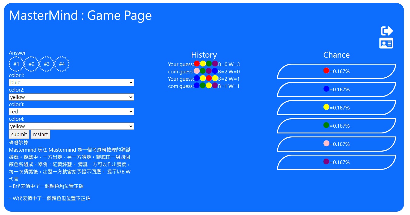 GitHub - rickychu110/MasterMind_gameboard