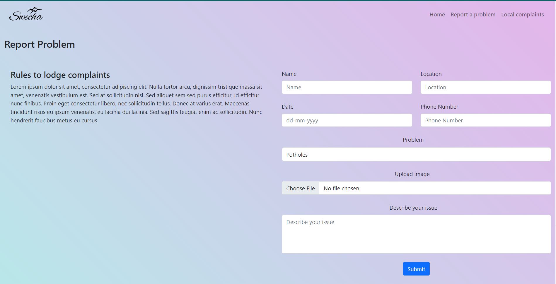 GitHub - Rohit-Kore25/Civic-Dashboard