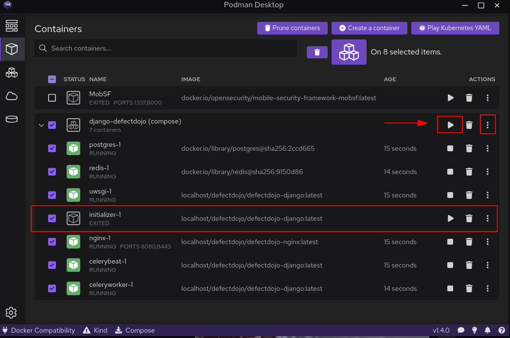 Stop all containers at once and block container or image removal
