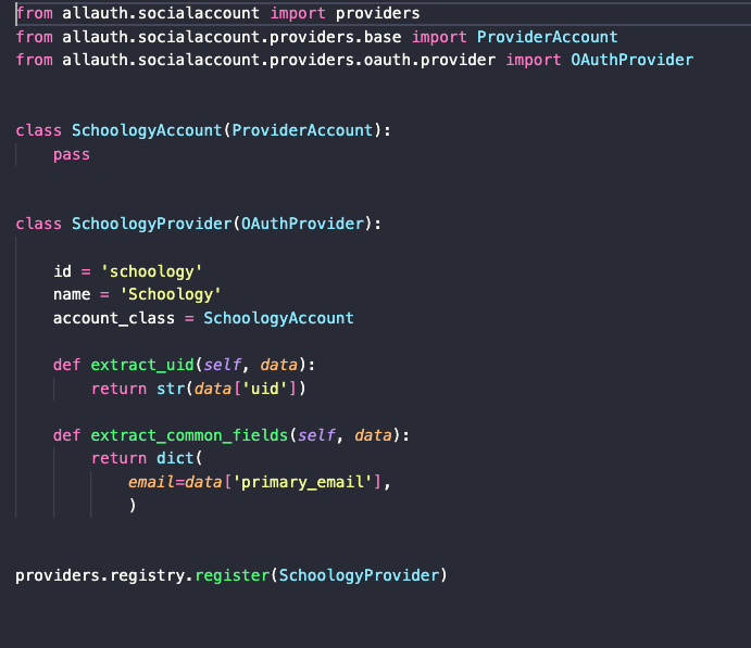 Schoology Provider 403 Error · Issue 3120 · pennersr/djangoallauth