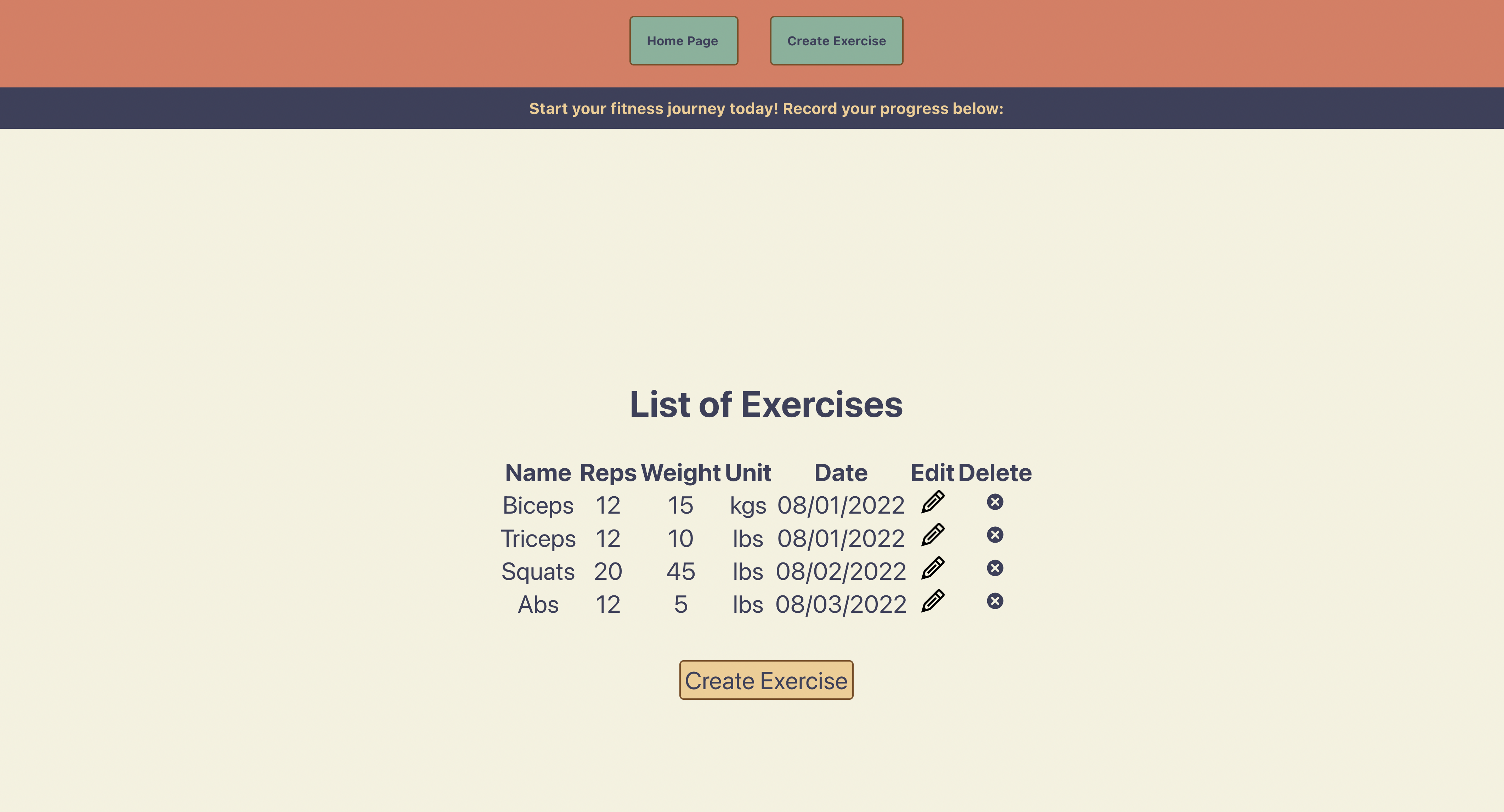 GitHub - Stac24/Exercise-App: Full stack MERN Exercise Tracking App ...