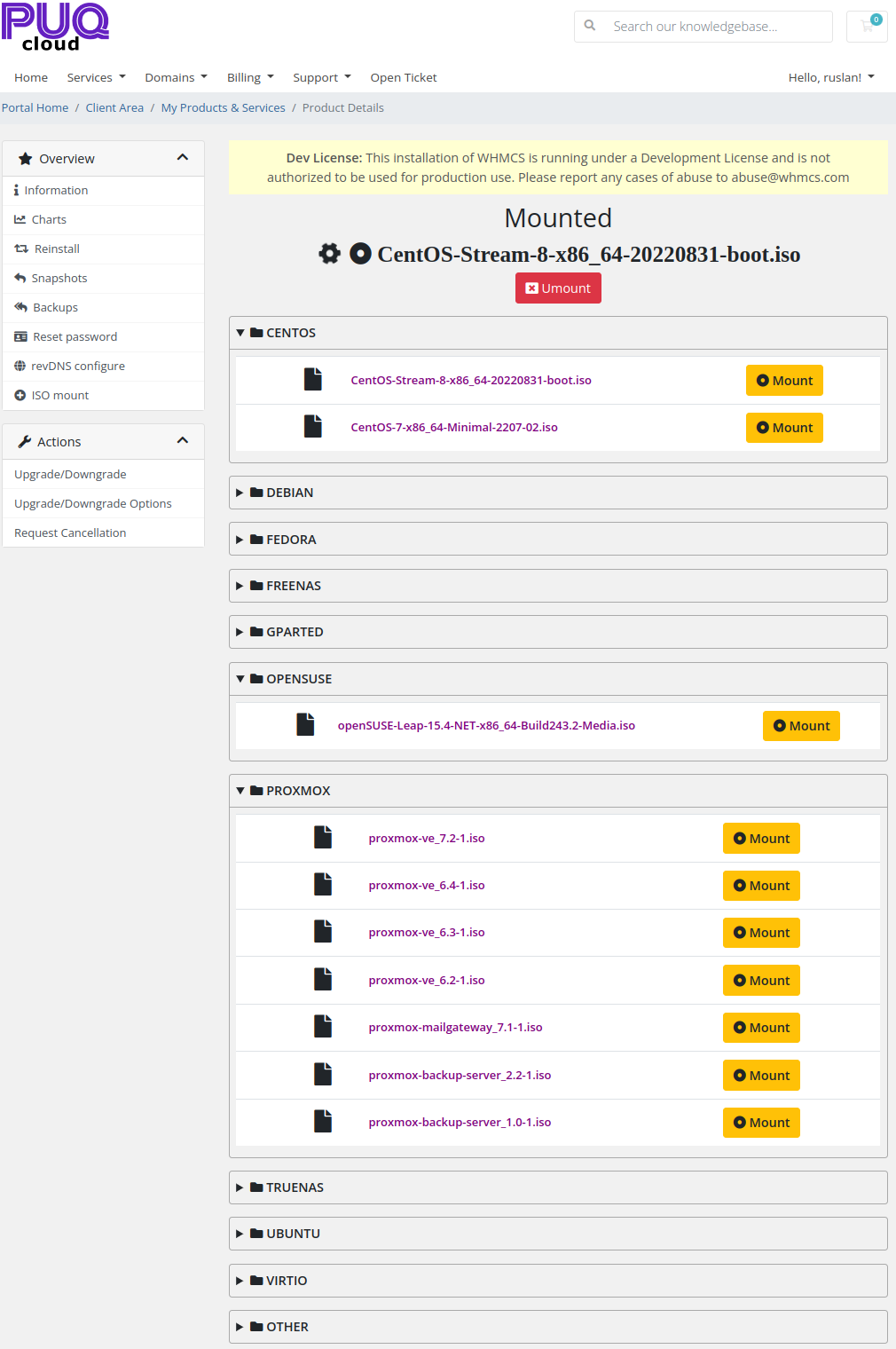 GitHub PUQspzoo/WHMCSModuleProxmoxKVM Provision and manage