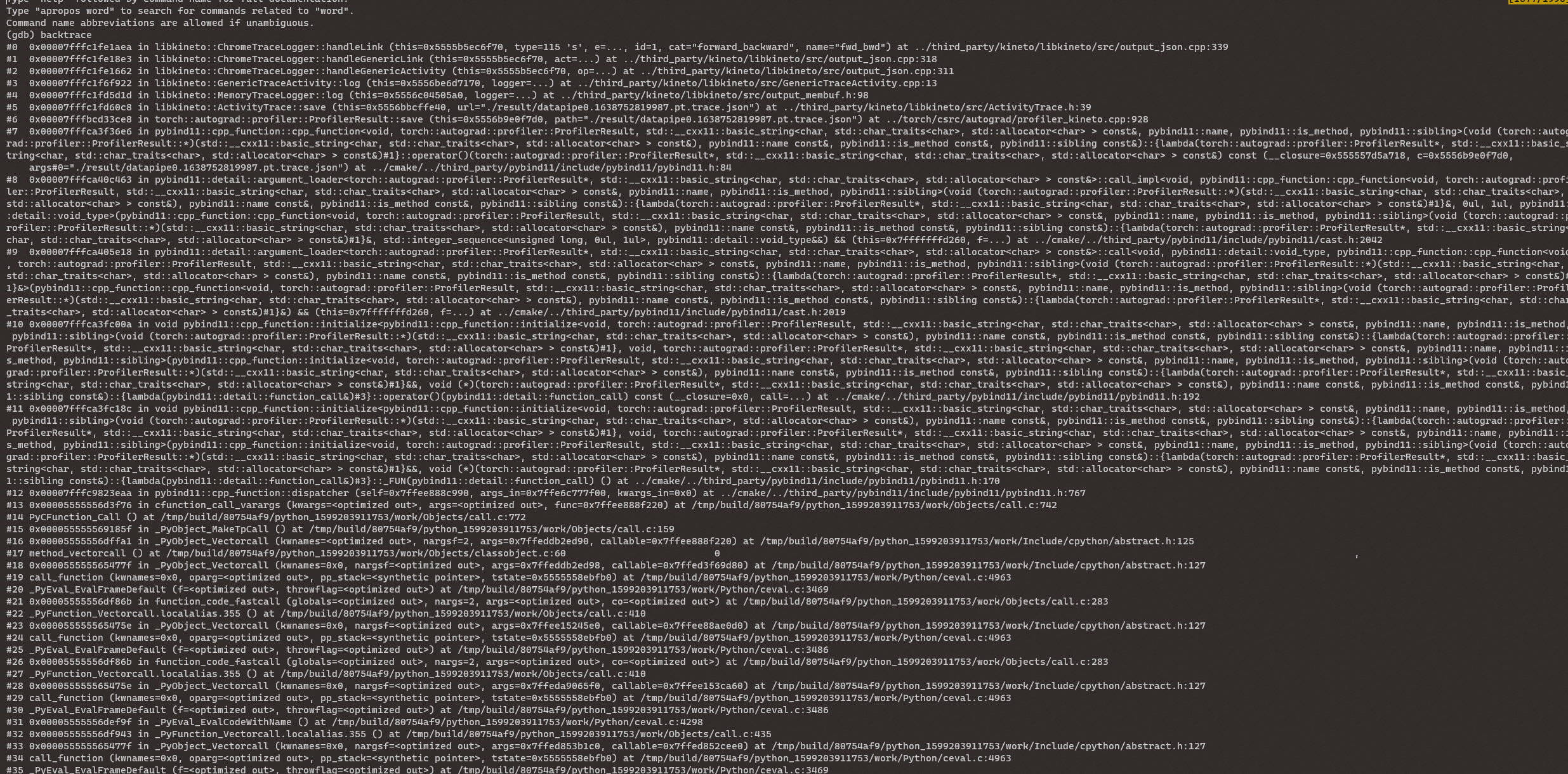 PyTorch profiler crash with segment fault · Issue #69443 · pytorch ...