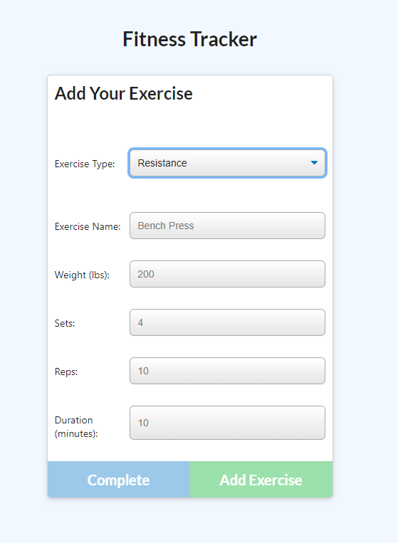 GitHub - BlakeGeo/Workout-Tracker · GitHub