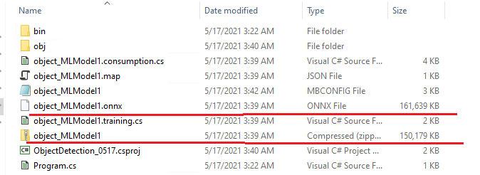 Object detection model builder can't be pushed successfully to git ...