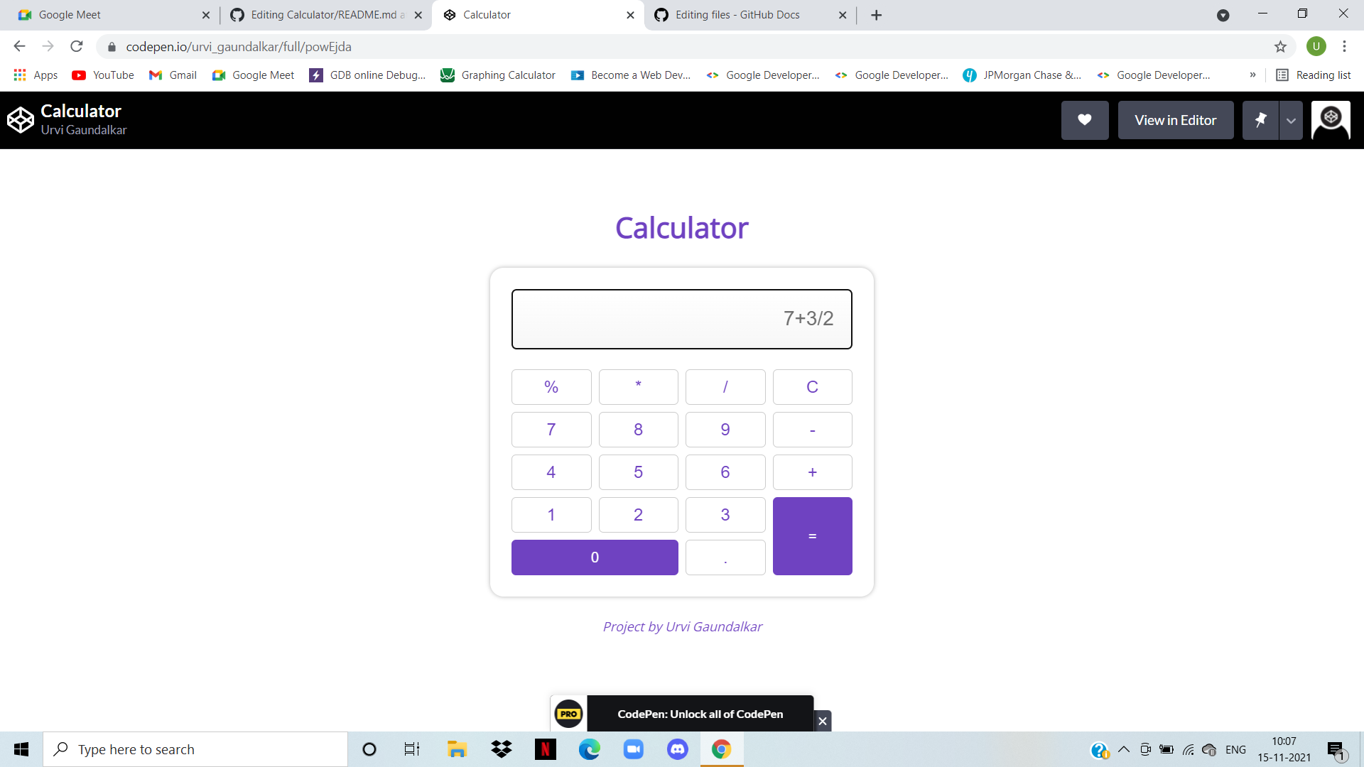GitHub - ug2510/Calculator