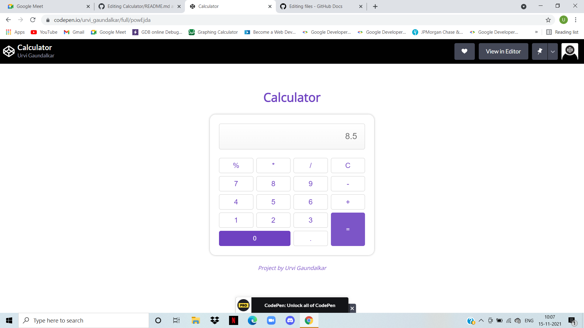 GitHub - ug2510/Calculator