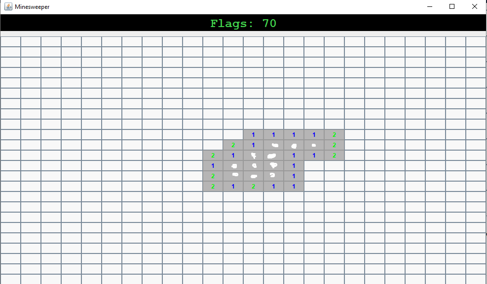 GitHub JacobK1337/MinesweeperJavaDFS Minesweeper Java game