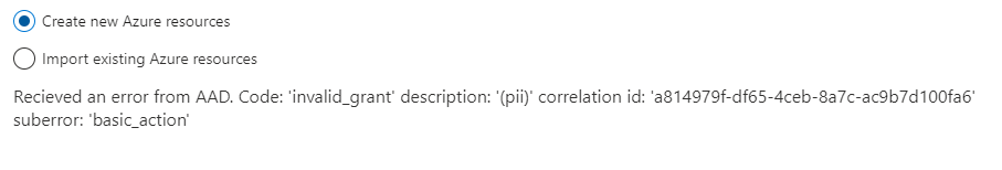 "Something went wrong" - an error during publishing a bot to Azure ...