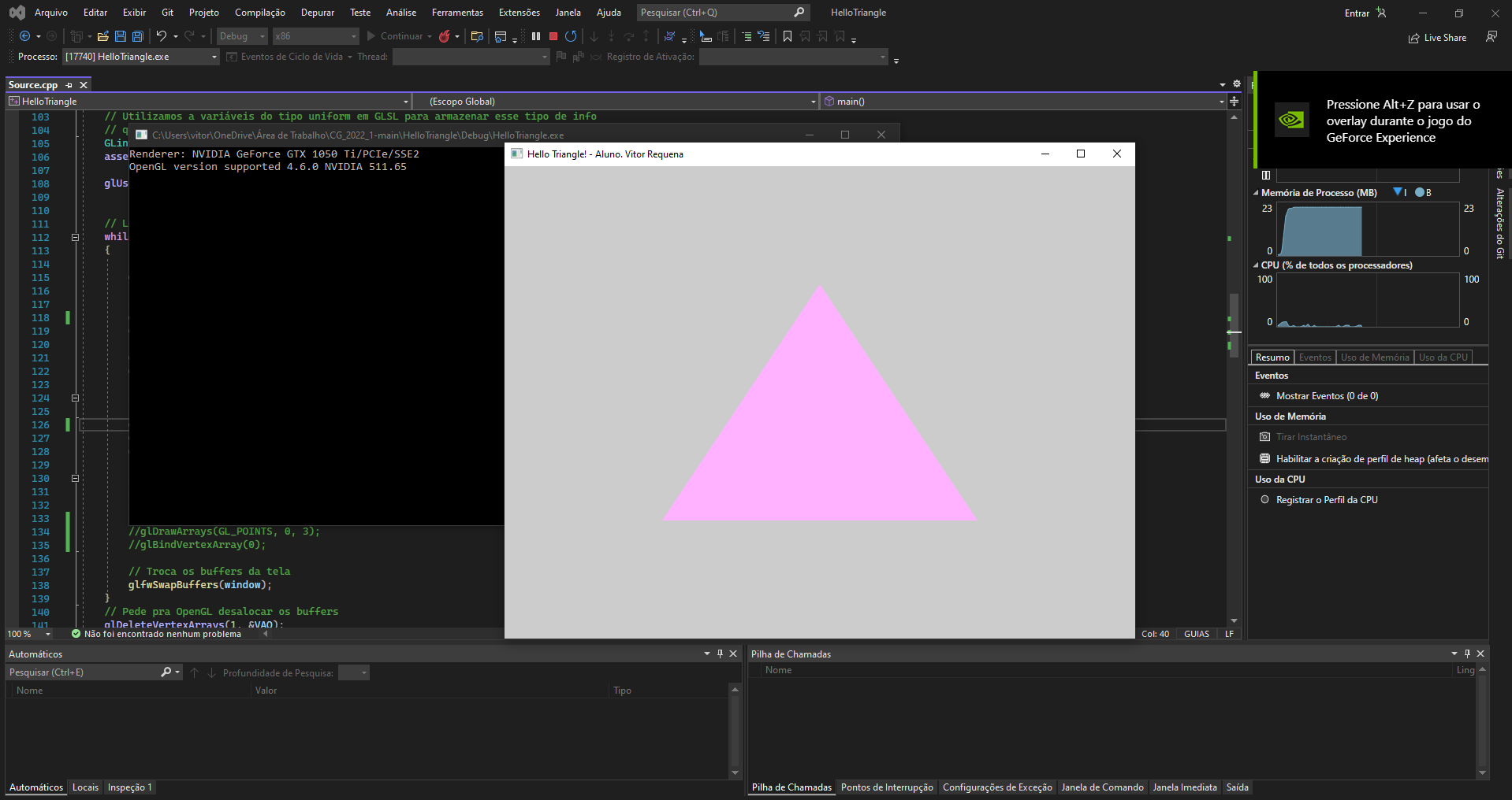 GitHub - Requeninha/hello-triangle: Aula de Computação Gráfica