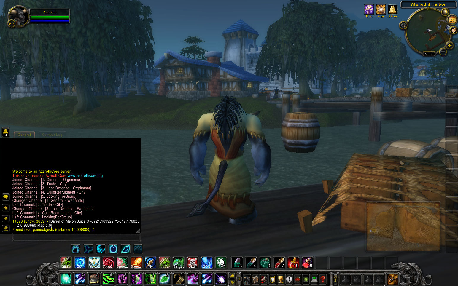 Floating Melon Juice Barrel in Harbor · Issue 6157