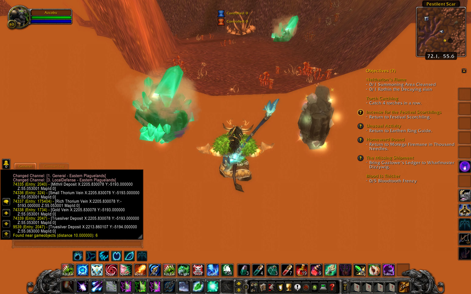 Eastern Plaguelands Thorium and Truesilver Veins Spawned Underground · Issue 6686