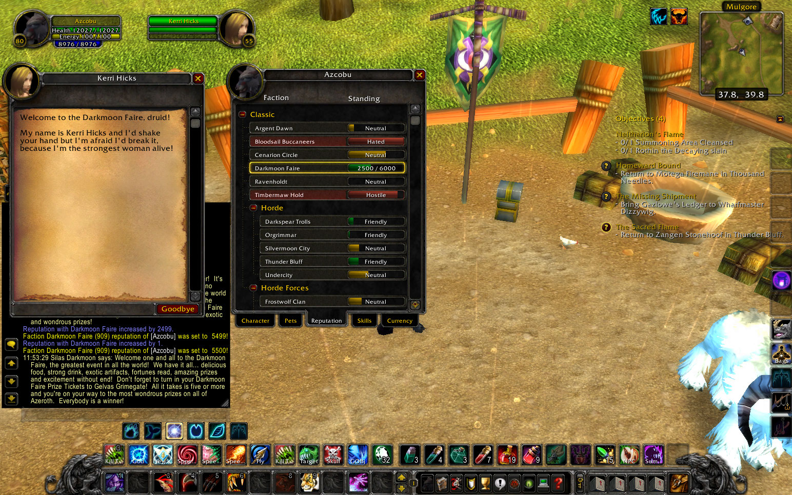 Darkmoon Fair Rep Quest "More Dense Grinding Stones" Given By Wrong