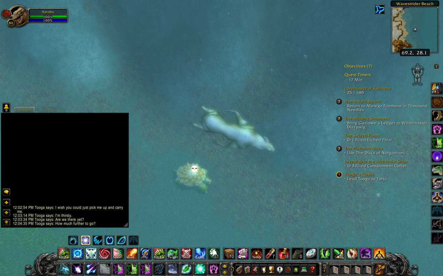 NPC Tooga Unable to Swim · Issue #8115 · azerothcore/azerothcore-wotlk ...