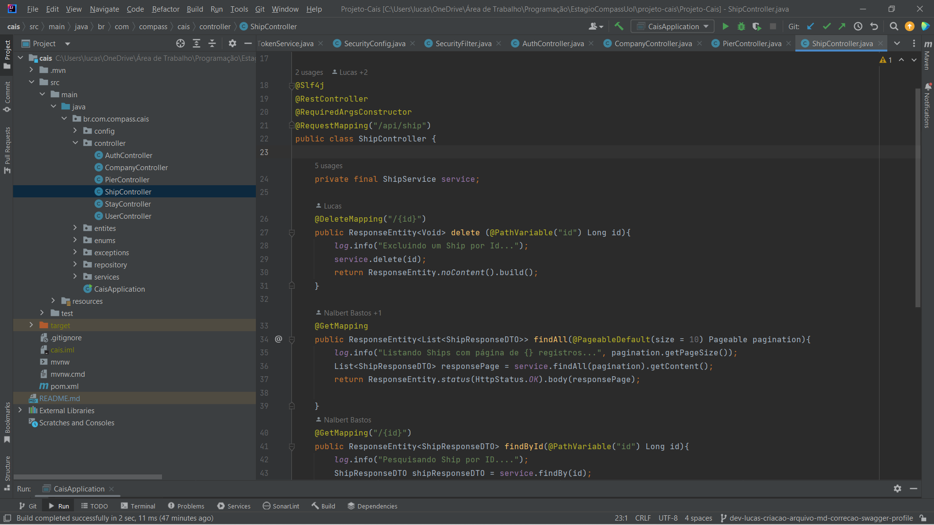 GitHub - vinicius-agu1ar/Projeto-Cais: Projeto de API para ...