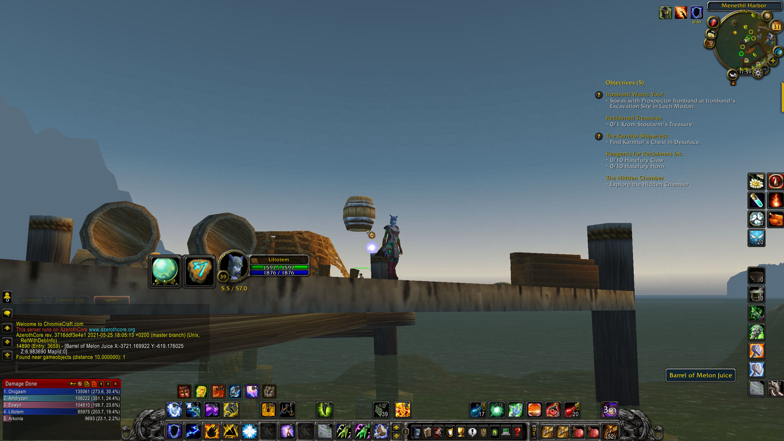 Floating Melon Juice Barrel in Harbor · Issue 6157