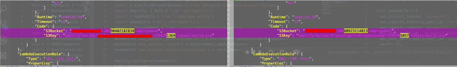 dry-eye-frontend — vim ◂ git difftool — 214×90 2019-04-02 19-46-44