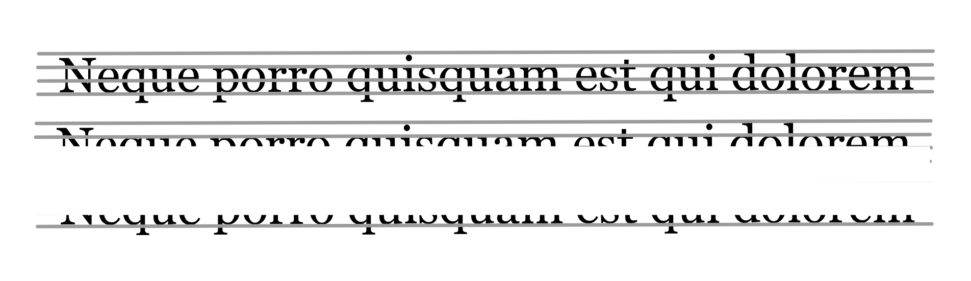 Figure 1.3: Tops versus bottoms of letters cut off