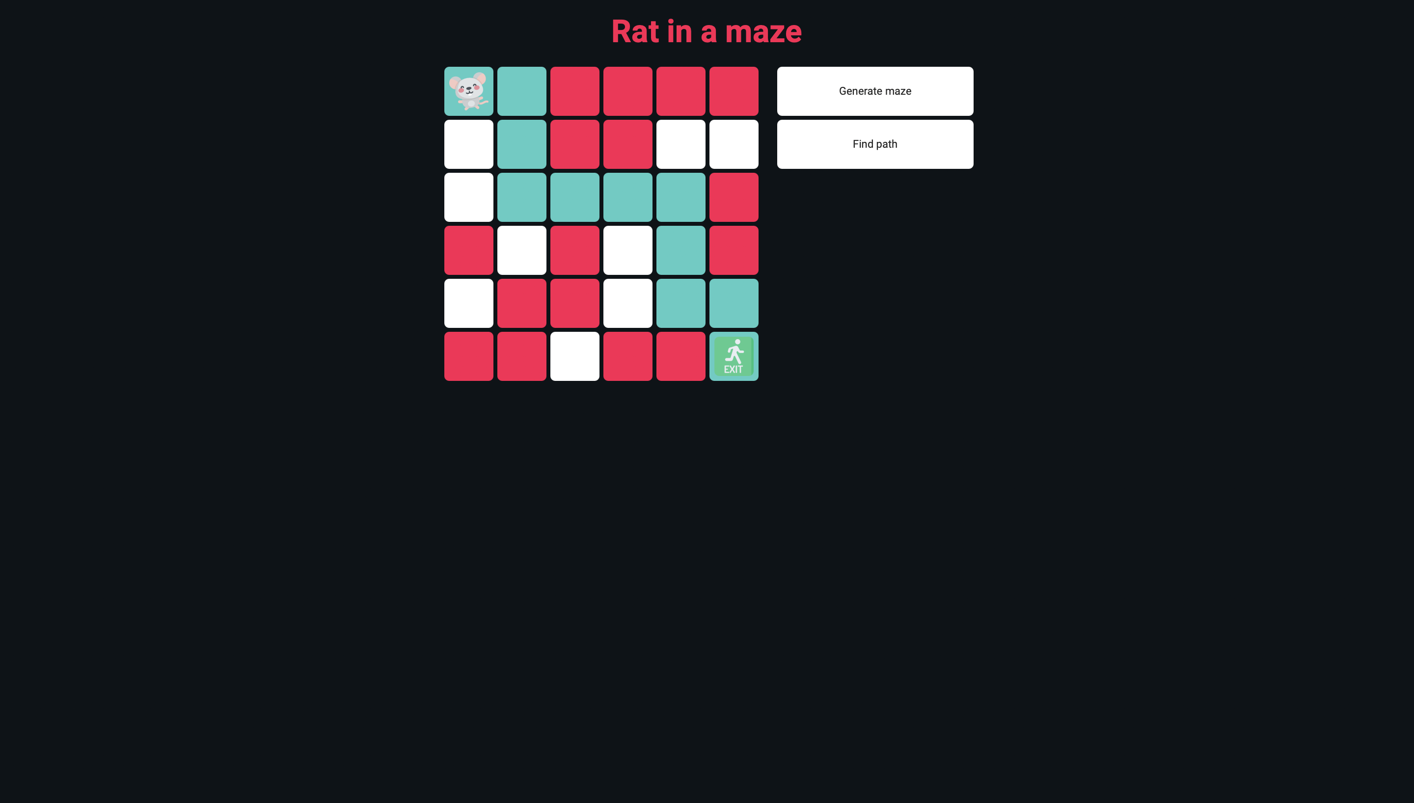 Rat In Maze Output Javascript GitHub - ainozerie/maze: Rat in a maze