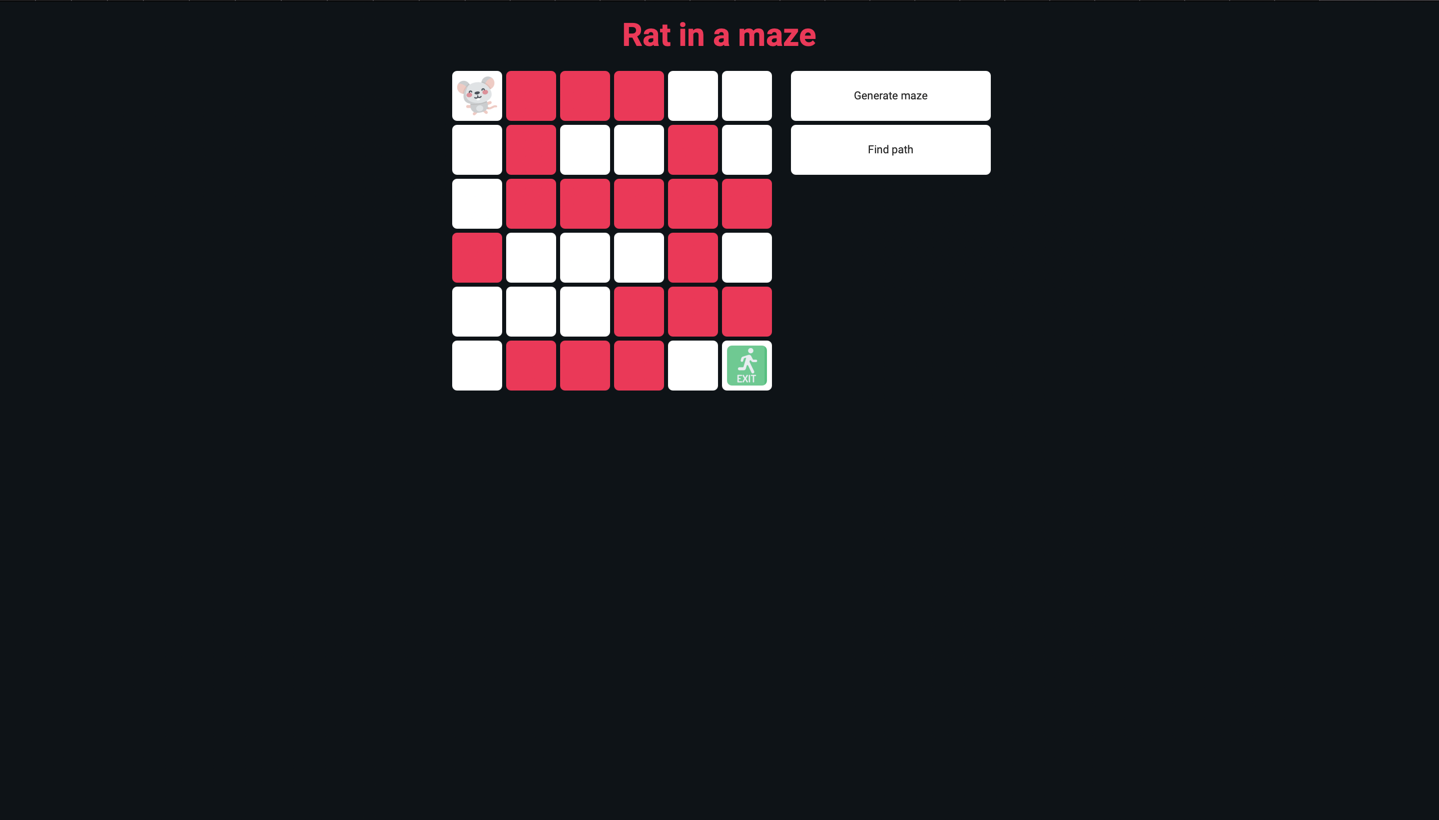 Rat In Maze Output Javascript GitHub - ainozerie/maze: Rat in a maze