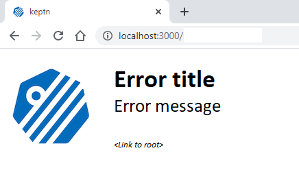 Keptn bridge - Error pages · Issue #3925 · keptn/keptn · GitHub