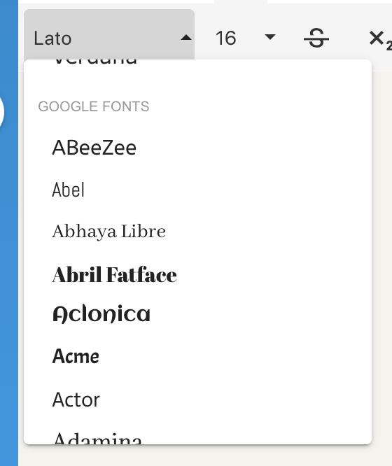 Google Fonts - enhanced font menu support · Issue #3858 · froala ...