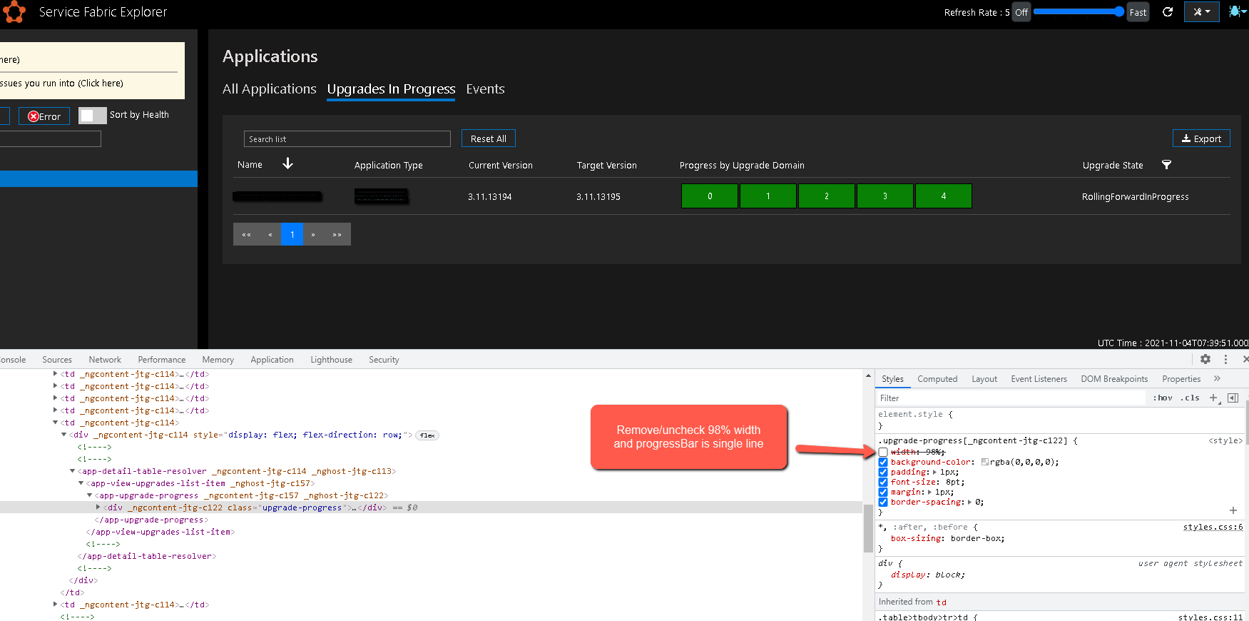 Upgrade progress bars are on multiple lines due width limit · Issue ...