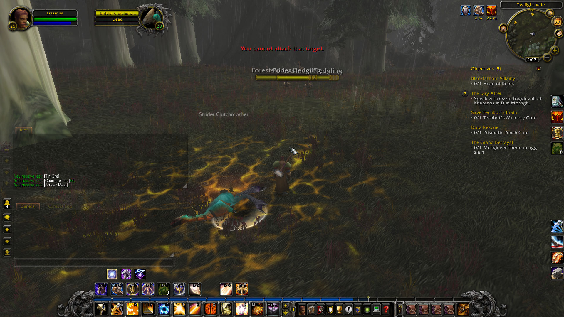 [Darkshore] Strider Clutchmother (Rare Monster) adds don't aggro when ...