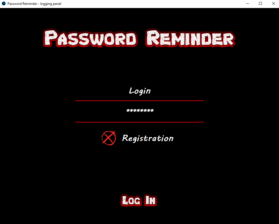 Password Reminder Examples GitHub - CzajkaJakub/Password-Reminder