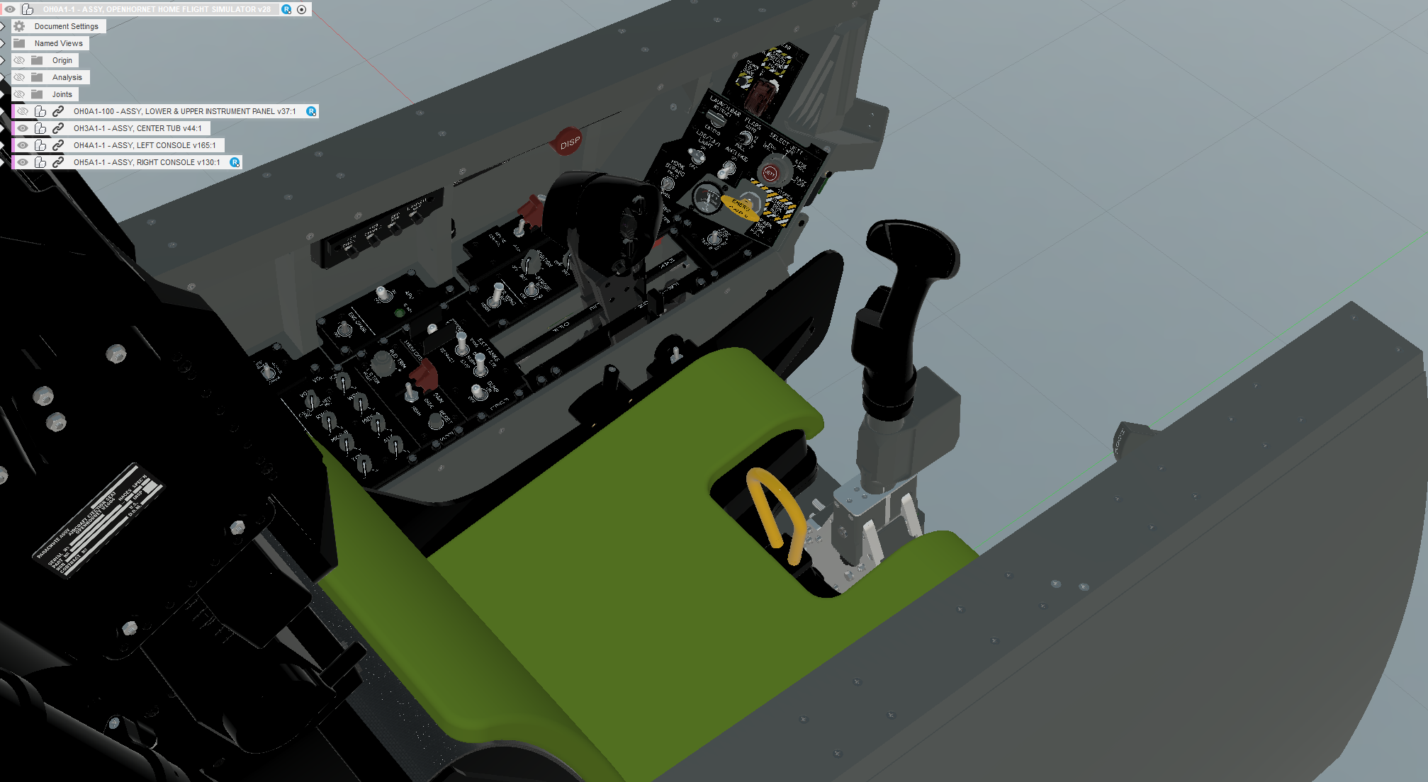 Left Console is exploded in top level assy. · Issue #731 · jrsteensen ...