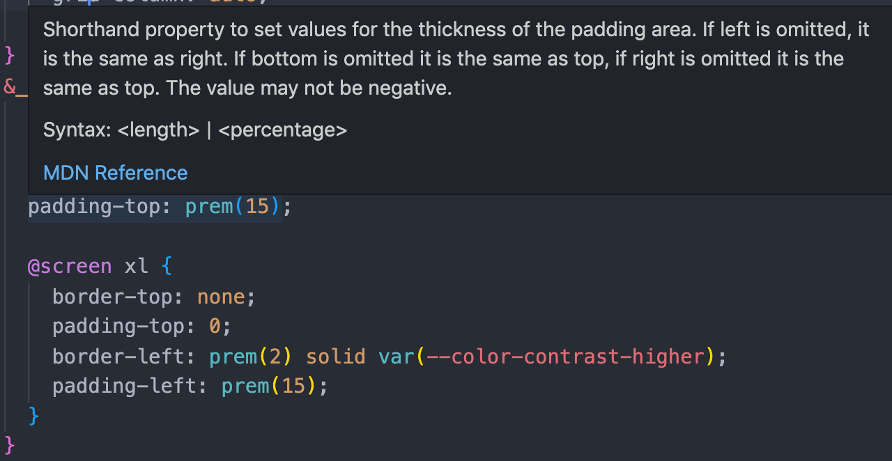 Directive Highlighting Issues · Issue #428 · tailwindlabs/tailwindcss ...