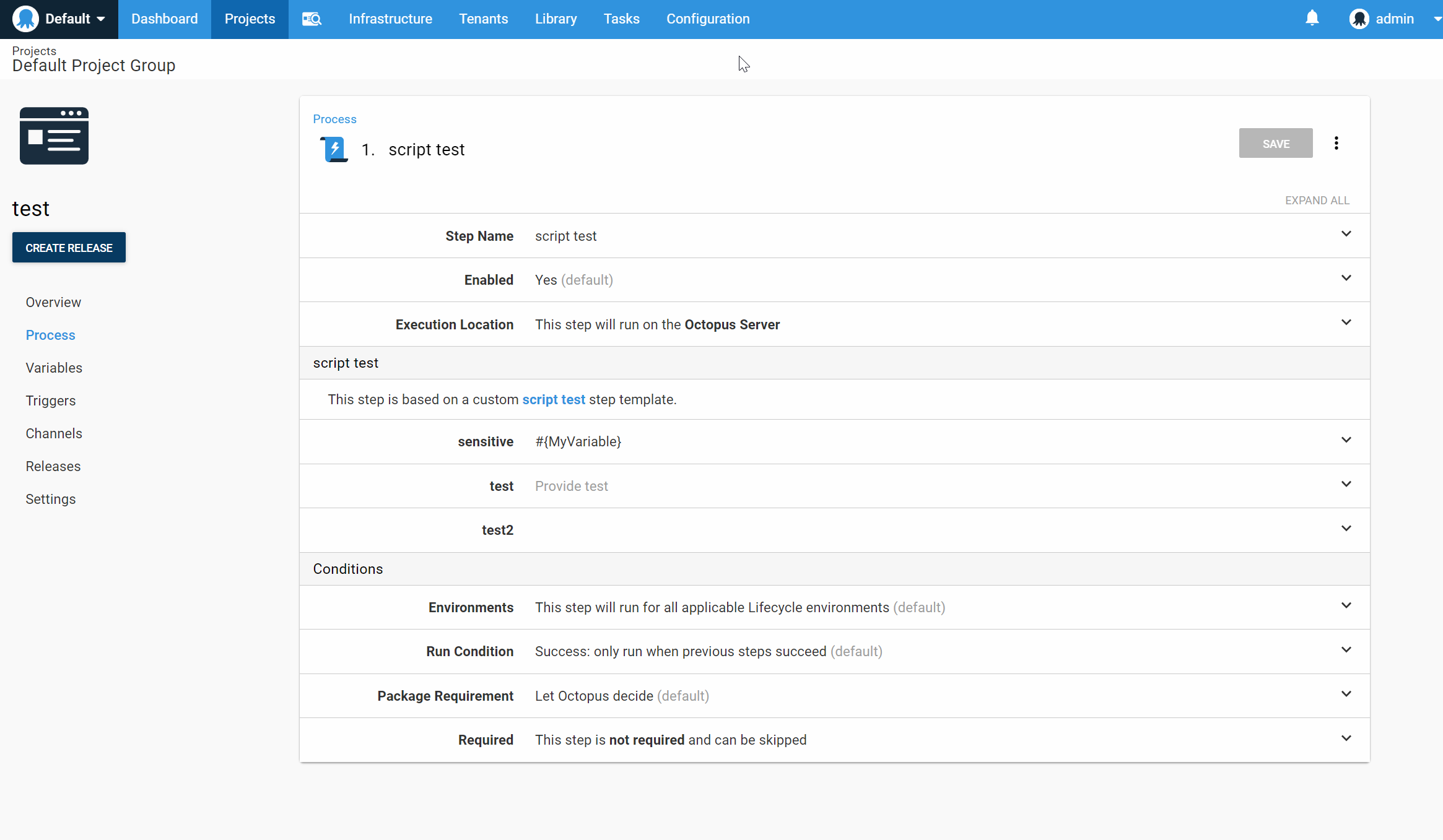Step template variable default values are not updated · Issue #4959 ...