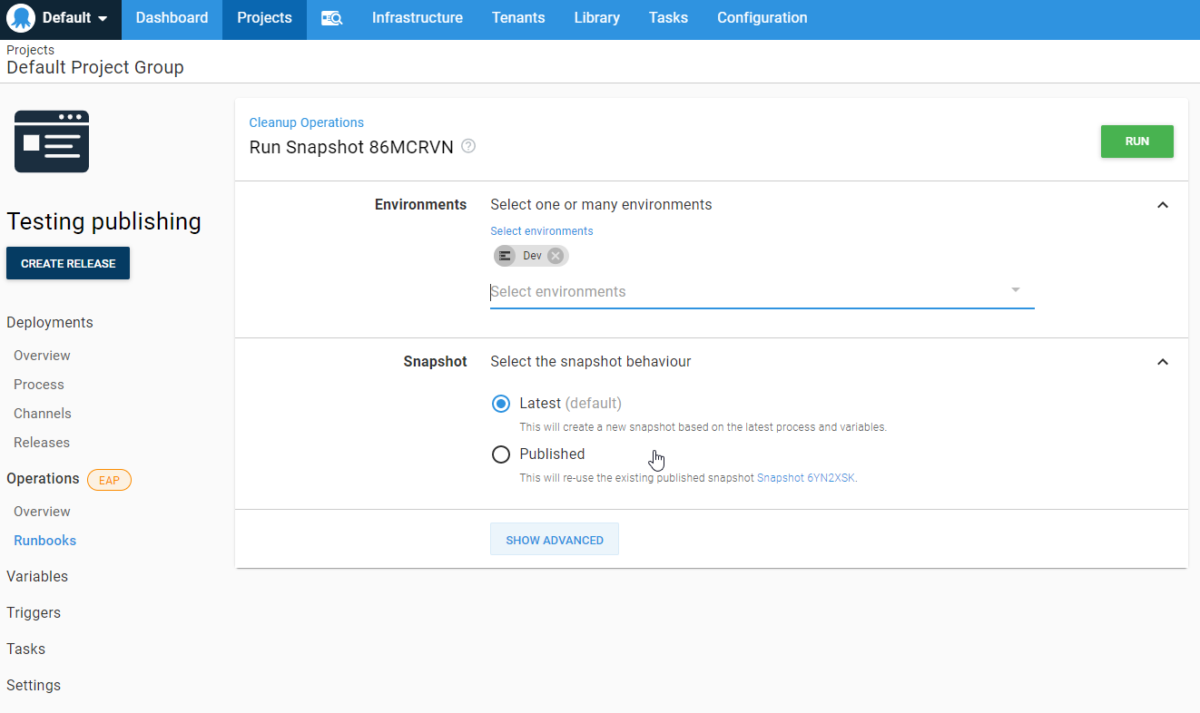 Publishing for Runbooks · Issue #6034 · OctopusDeploy/Issues · GitHub
