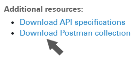 Ability to download Postman collection from Developer Studio · Issue ...