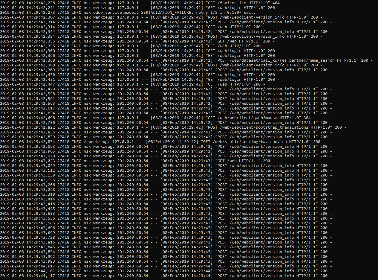 [Loop] version_info, raised database connection. · Issue #30964 · odoo ...