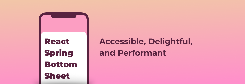 Logo with the text Accessible, Delightful and Performant